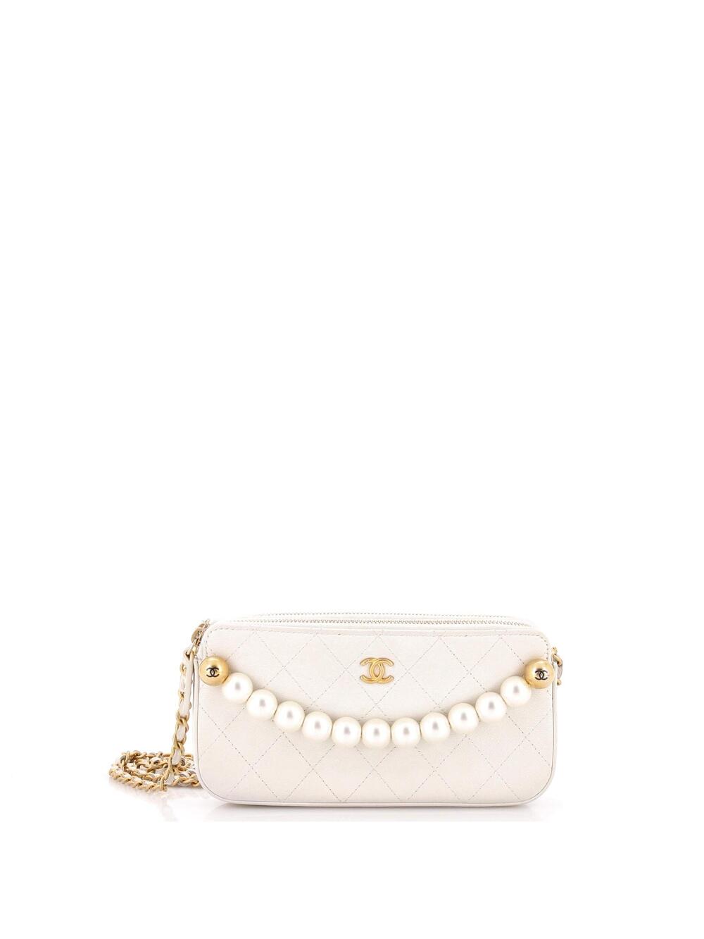 Chanel Chic Pearls Double Zip Clutch #292043C37B